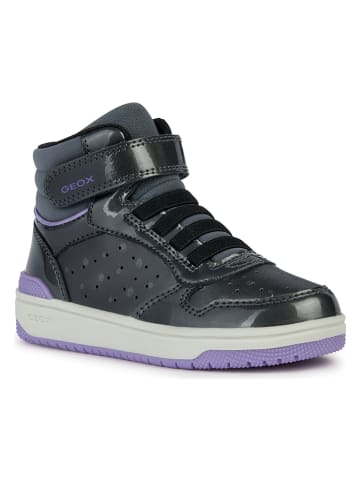 Geox Sneakersy "Washiba" w kolorze antracytowo-fioletowym