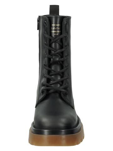 GANT Footwear Skórzane botki "Meghany" w kolorze czarnym