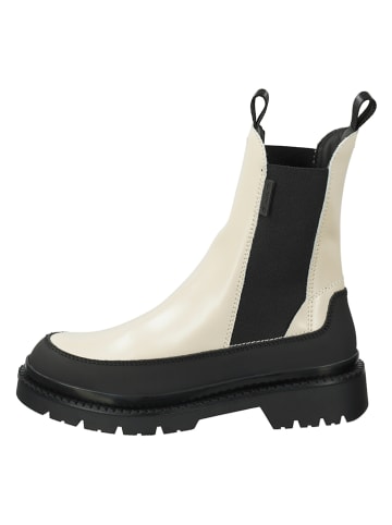 GANT Footwear Skórzane sztyblety "Prepnovo" w kolorze kremowo-czarnym