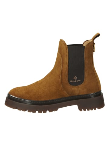 Gant Leder-Chelsea-Boots "Aligrey" in Hellbraun