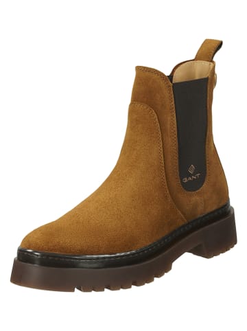 Gant Leder-Chelsea-Boots "Aligrey" in Hellbraun