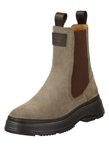 Gant Leder-Chelsea-Boots "Janebi" in Taupe