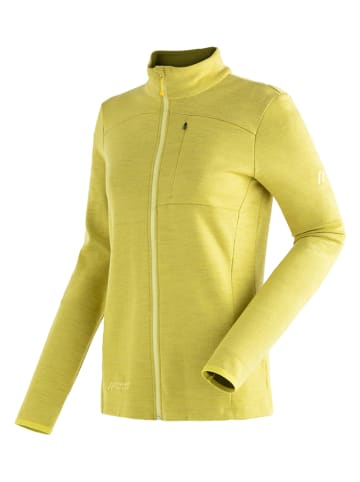 Maier Sports Fleece vest "Furnes" geel
