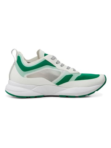 WODEN Sneakersy "Stelle" w kolorze biało-zielonym