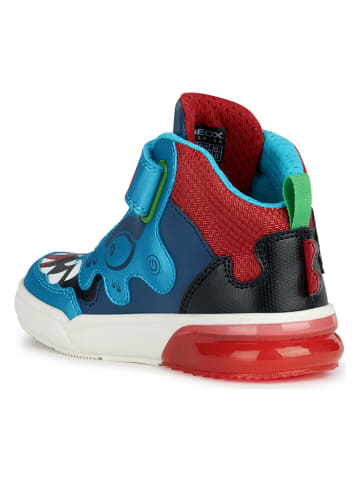 Geox Sneakersy "Grayjay" w kolorze niebiesko-czerwonym