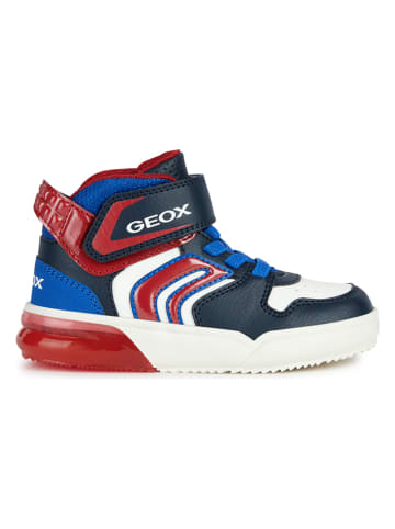 Geox Sneakersy "Grayjay" w kolorze czarno-czerwonym