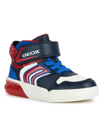 Geox Sneakersy "Grayjay" w kolorze czerwono-czarnym