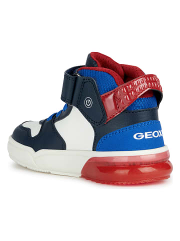 Geox Sneakersy "Grayjay" w kolorze czarno-czerwonym