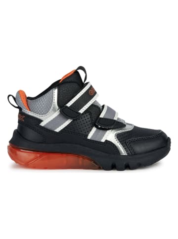 Geox Sneakersy "Ciberdron" w kolorze czarno-pomaraÅ„czowym