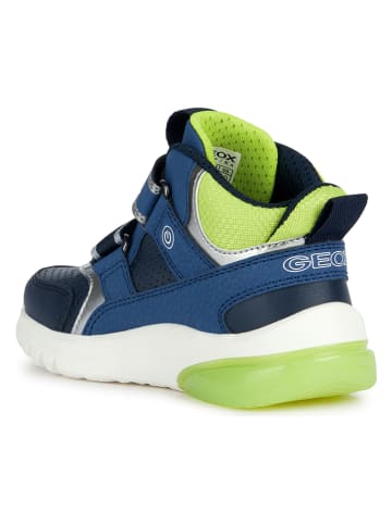 Geox Sneakers "Ciberdron" in Dunkelblau/ Grün