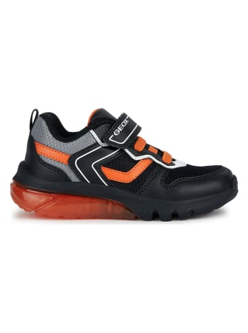 Geox Sneakersy "Ciberdron" w kolorze czarno-pomarańczowym