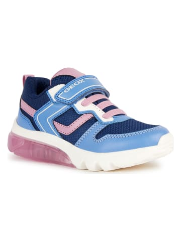 Geox Sneakers "Ciberdron" blauw/lichtroze