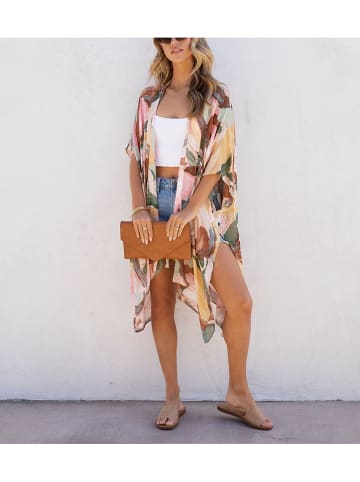 LA Angels Kimono in Beige/ Bunt
