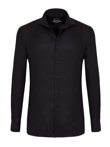 Camicissima Linnen blouse - comfort fit - zwart