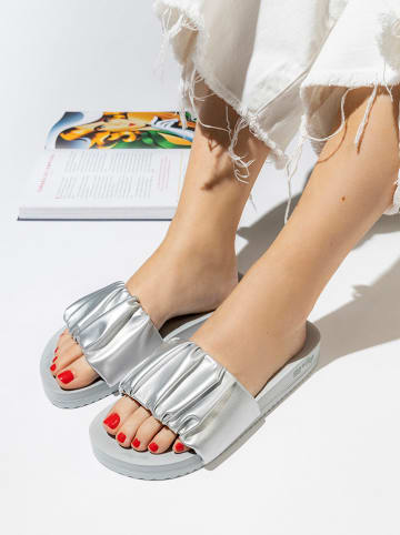 Flip Flop Pantoletten "Pool gentle" in Silber