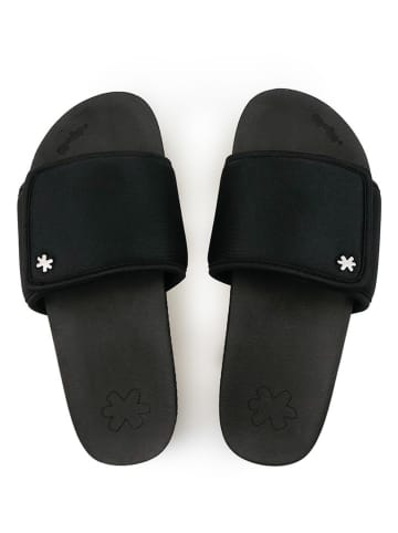 Flip Flop Pantoletten "Pool Velcro" in Schwarz