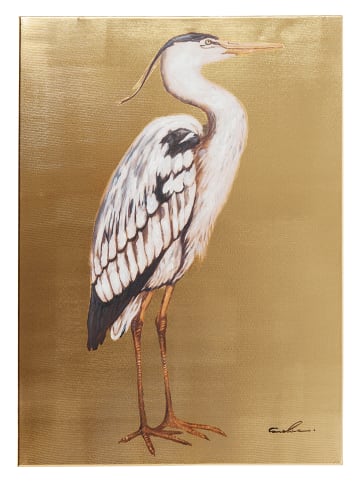Kare Kunstdruk op canvas "Touched Heron Right" - (B)50 x (H)70 cm