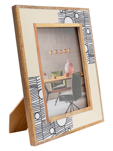 Kare Fotolijst "Harriett" beige/lichtbruin - (B)19 x (H)24 cm