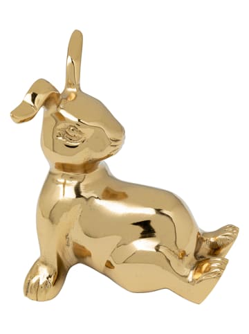 Kare Dekoracyjna figurka "Chill Out Bunny" w kolorze złotym - 10 x 8 x 7 cm