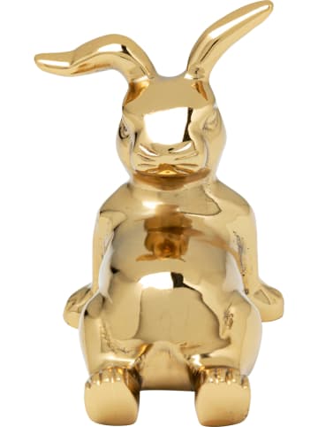 Kare Dekofigur "Chill Out Bunny" in Gold - (B)10 x (H)8 x (T)7 cm