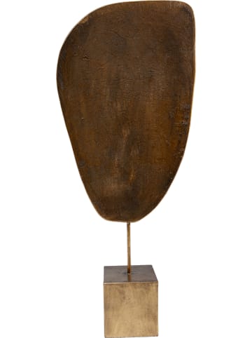 Kare Dekoracyjna figurka "Mask Mathis" w kolorze złotym - 17,5 x 37 x 7 cm