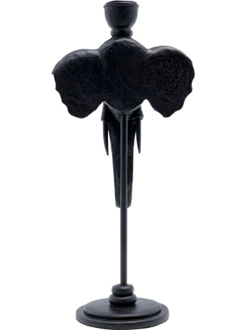 Kare Kaarshouder "Elephant Head" zwart - (B)16 x (H)35,5 x (D)11,5 cm