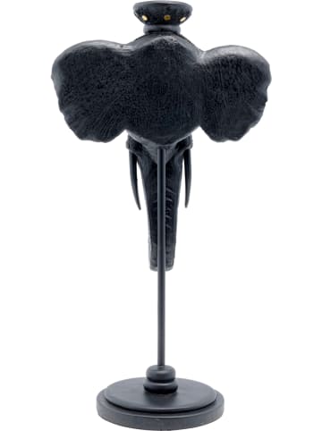Kare Kaarshouder "Elephant Head" zwart - (B)26 x (H)48,5 x (D)17,5 cm
