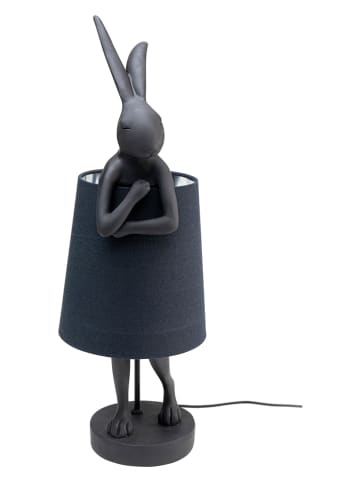 Kare Lampa stołowa "Animal - Rabbit" w kolorze czarno-srebrnym - wys. 68 cm