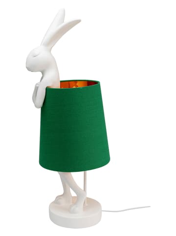 Kare Lampa stołowa "Animal - Rabbit" w kolorze biało-zielonym - wys. 68 cm