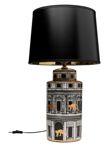 Kare Lampa stołowa "Palazzo" w kolorze złoto-czarnym - wys. 72 x Ø 41 cm