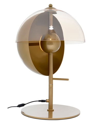 Kare Lampa stołowa LED "Romy" w kolorze złotym - wys. 48 x Ø 30 cm