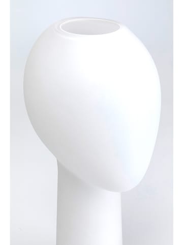 Kare Vase "Cabeza" in Weiß - (H)50 cm