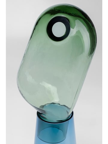 Kare Vase "Skittle" in Hellblau/ Grün - (H)49 cm