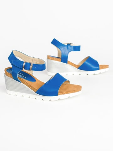Zapato Leren sleehaksandalen blauw
