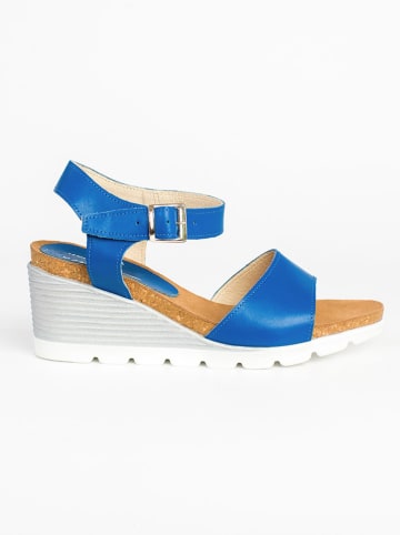 Zapato Leren sleehaksandalen blauw