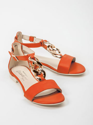 Zapato Leren sandalen oranje