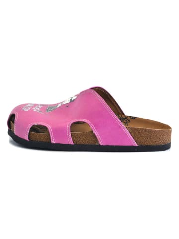 Calceo Clogs in Pink/ Bunt
