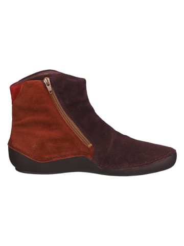 Think! Leren boots bordeaux/pruimkleurig