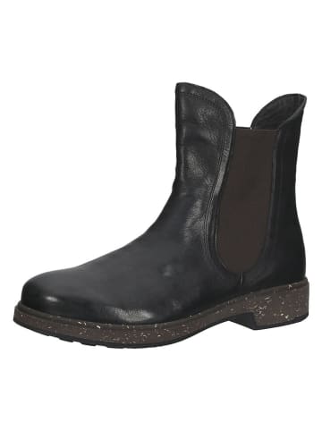 Think! Leder-Chelsea-Boots in Schwarz