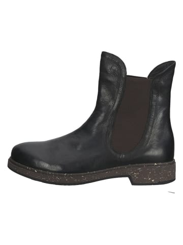 Think! Leder-Chelsea-Boots in Schwarz