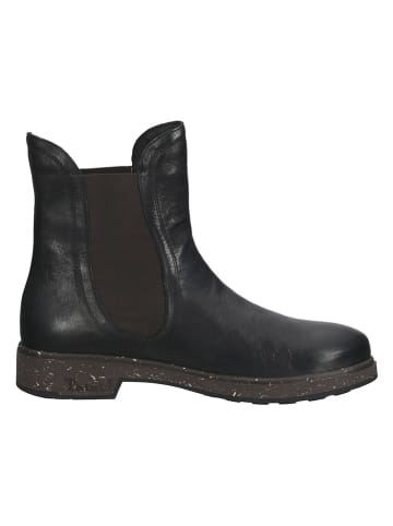 Think! Leder-Chelsea-Boots in Schwarz