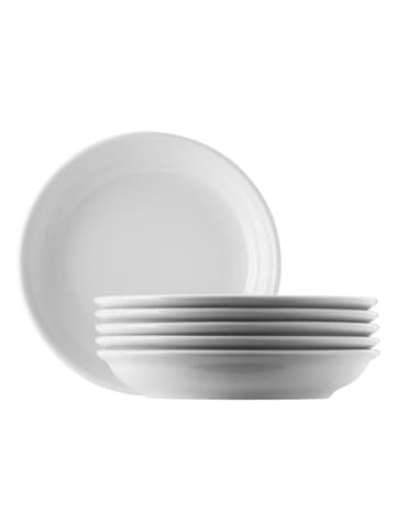 Thomas 6er-Set: Salatteller "Trend" in Weiß  - (H)3 x Ø 19 cm