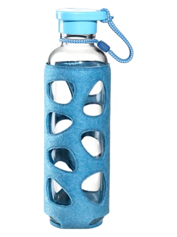 LEONARDO Trinkflasche in Transparent/ Blau - 500 ml