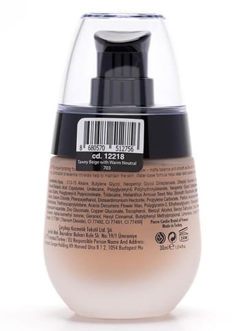 Pierre Cardin Foundation "Aqua Wow - Warm Neutral", 30 ml