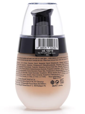 Pierre Cardin Foundation "Aqua Wow - Beige Warm", 30 ml