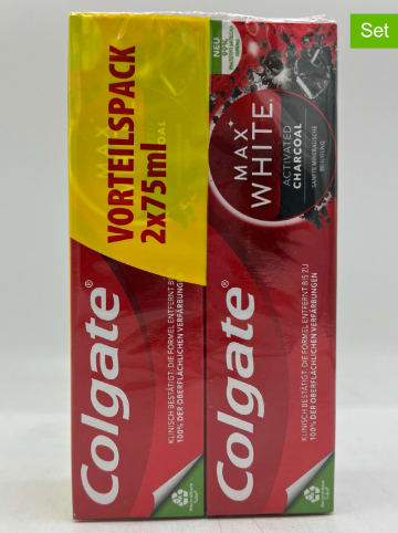 Colgate 6er-Set: Zahnpasten "Max White Activated Charcoal", je 75 ml