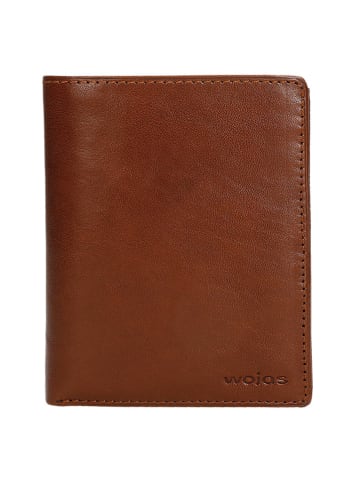 Wojas Skórzany portfel w kolorze jasnobrązowym - (S)11 x (W)13` x (G)2 cm