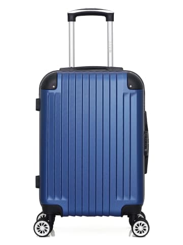 WAVE PARIS Hardcase-trolley "Tage" blauw - (B)35 x (H)55 x (D)21 cm