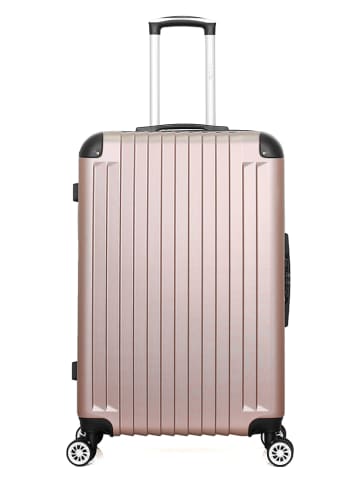 WAVE PARIS Hardcase-Trolley "Tage" in Rosa - (B)47 x (H)75 x (T)29 cm