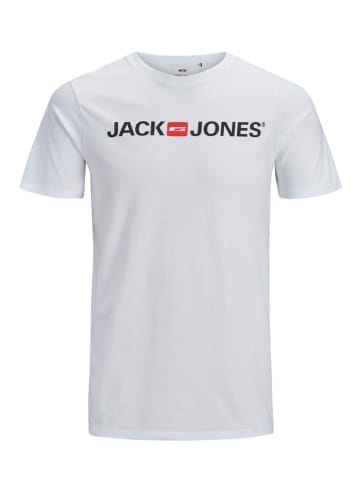 JACK & JONES Junior Koszulka "Logo" w kolorze białym